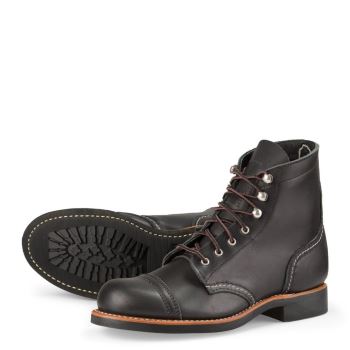 Red Wing Iron Ranger Short Boot in Boundary Leather Laarzen Dames Zwart - 3366